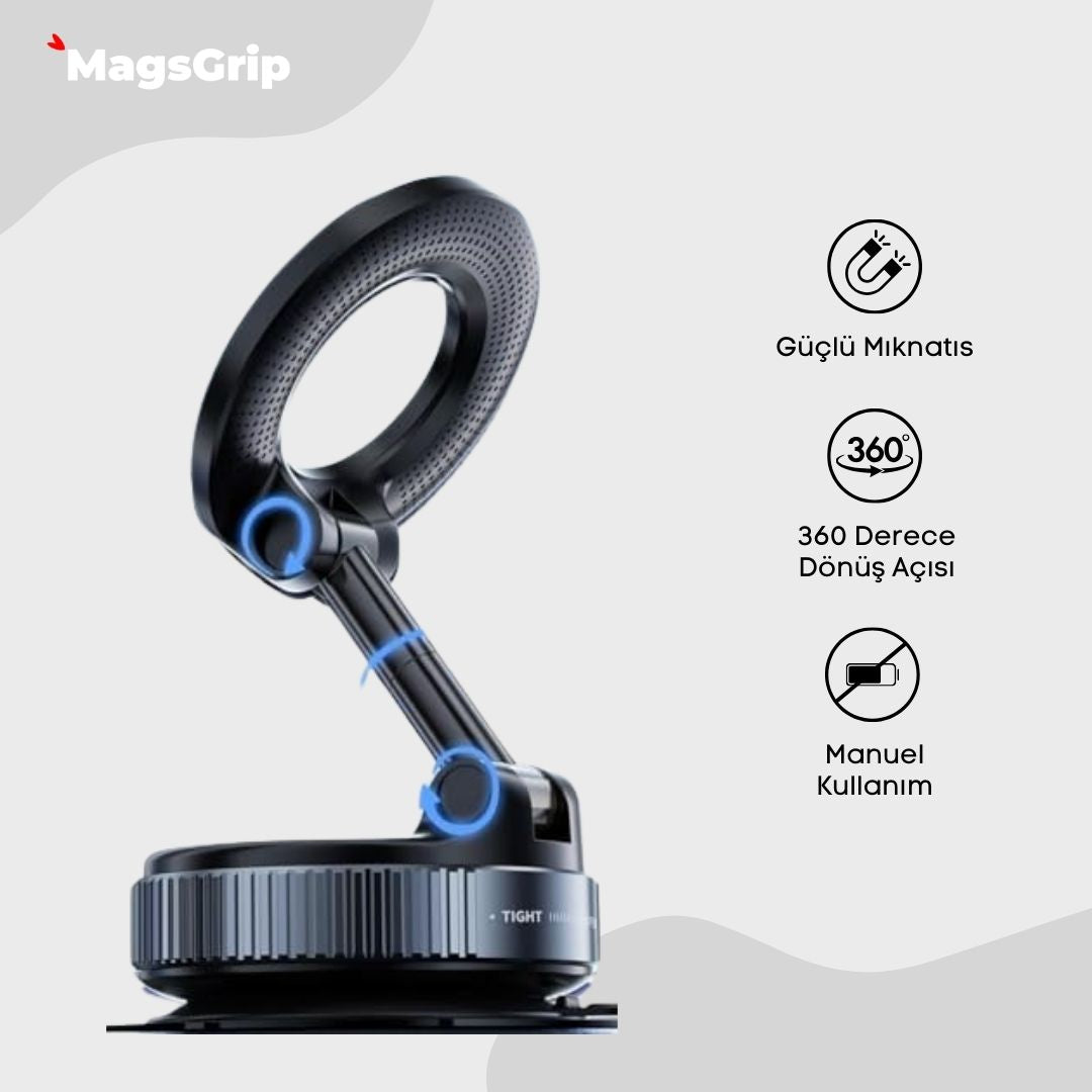 GripLock Vacum Pratik Telefon Tutucu / Tripod