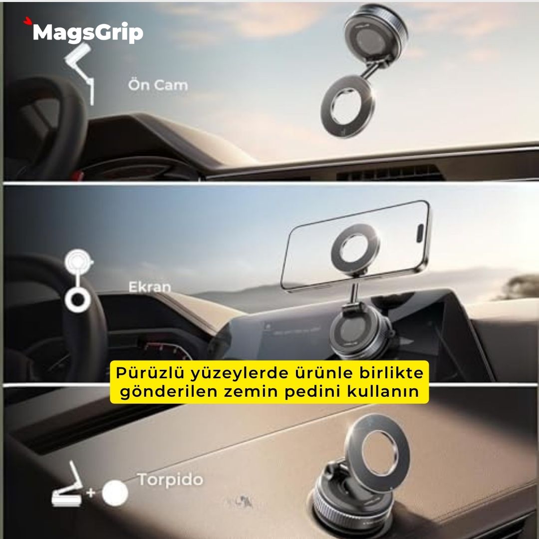 GripLock Vacum Pratik Telefon Tutucu / Tripod