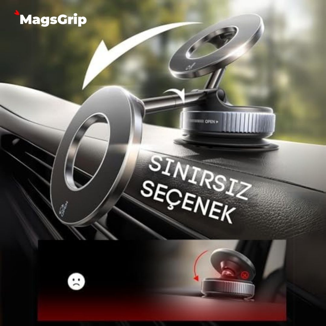 GripLock Vacum Pratik Telefon Tutucu / Tripod