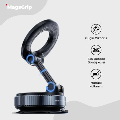 GripLock Vacum Pratik Telefon Tutucu / Tripod