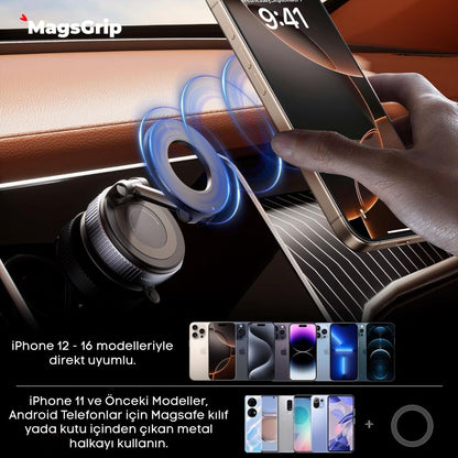 GripLock Vacum Pratik Telefon Tutucu / Tripod
